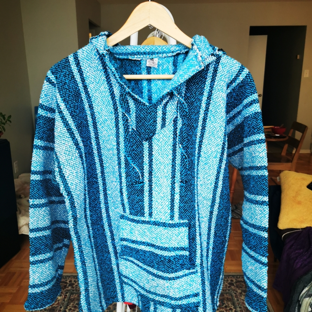 Mexican Hooded Poncho